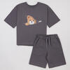 Set T-shirt Shorts Flamingo
