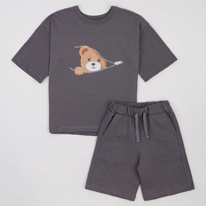 Set T-shirt Shorts Flamingo