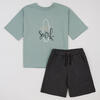 Set T-shirt Shorts Flamingo