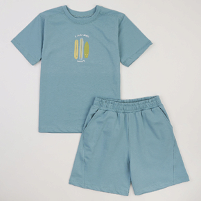 Set T-shirt Shorts Flamingo