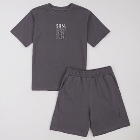 Set T-shirt Shorts Flamingo