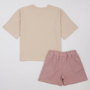 Set T-shirt Shorts Flamingo
