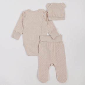 Set Bodysuit Blouse Footed pants Flamingo