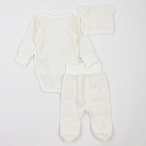 Set Bodysuit Blouse Footed pants Flamingo