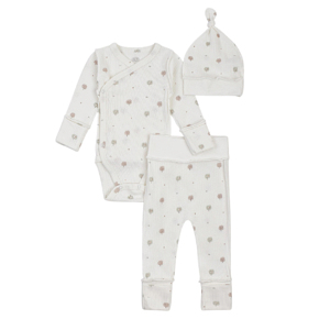 Set Bodysuit Cap Pants Flamingo