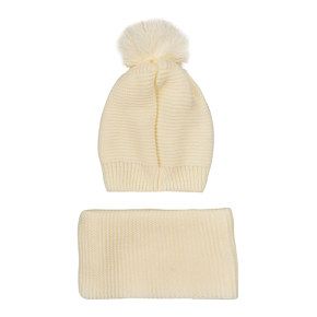 Set Collar scarf Hat Mari-Knit Winter