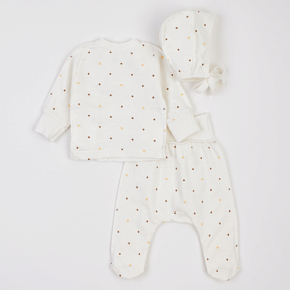 Set Blouse Footed pants Bonnet Lyalya