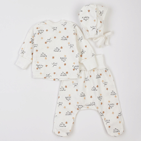 Set Blouse Footed pants Bonnet Lyalya