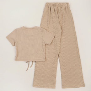 Set Pants Palazzo Crop Top AVStyle