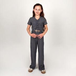 Комплект Брюки-палаццо Кроп-топ AVStyle